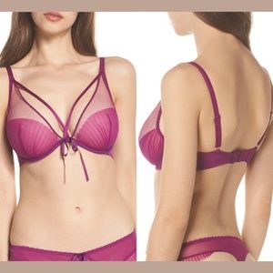 NWT $68 Passionata by Chantelle Charmeuse Underwire‎ Bra [SZ 32D ]